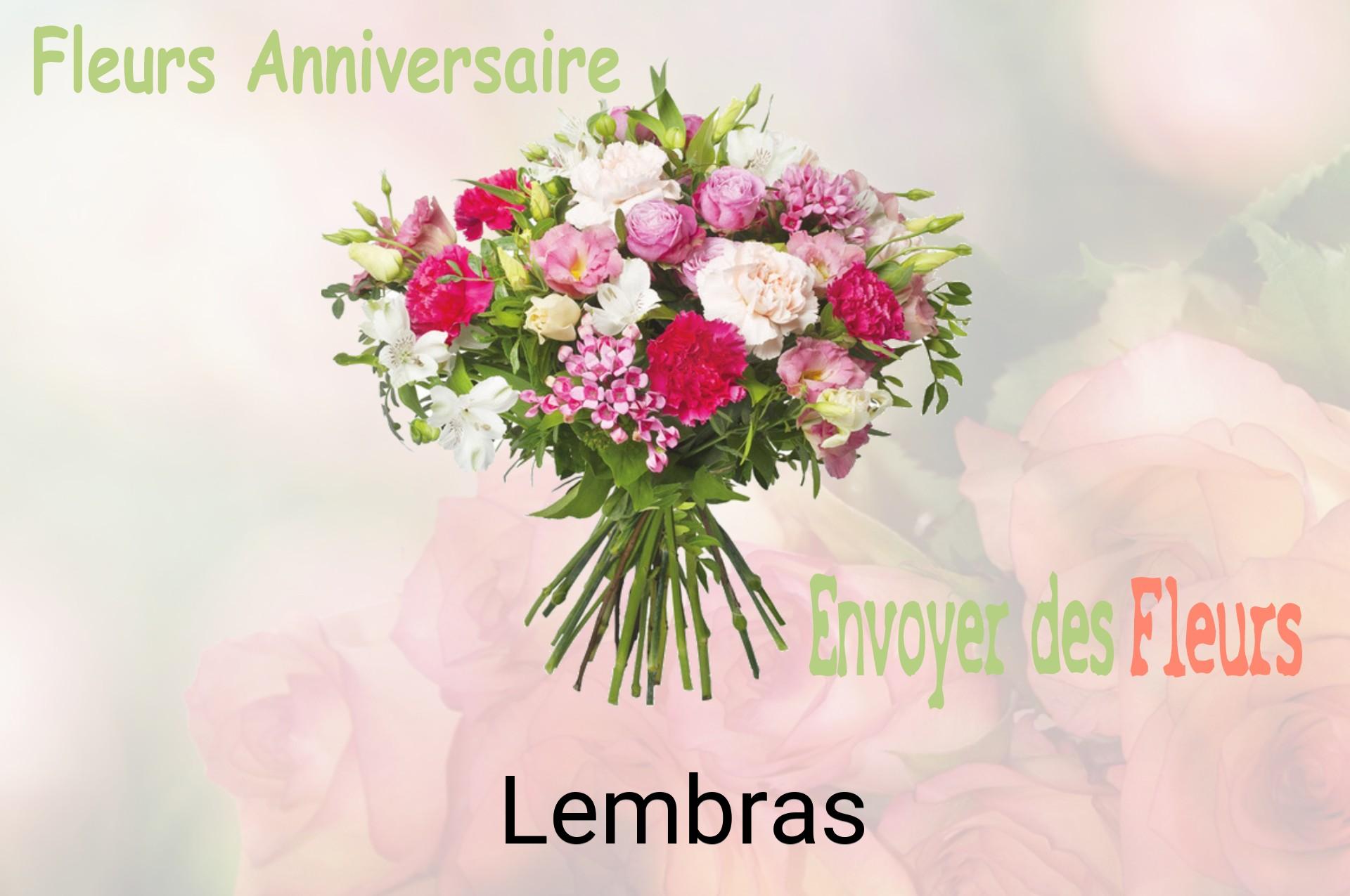 Bouquet de fleurs d’anniversaire livré à Lembras
