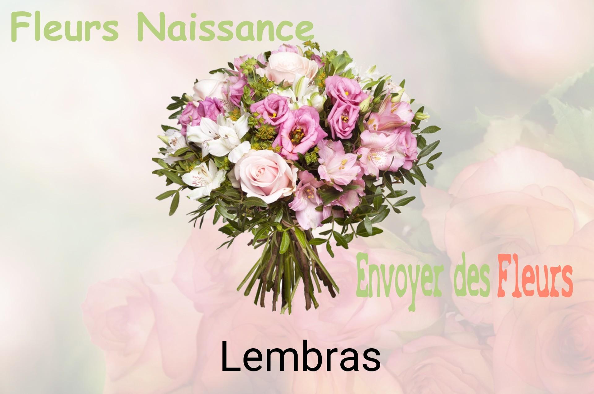 Bouquet de fleurs de naissance livré à Lembras